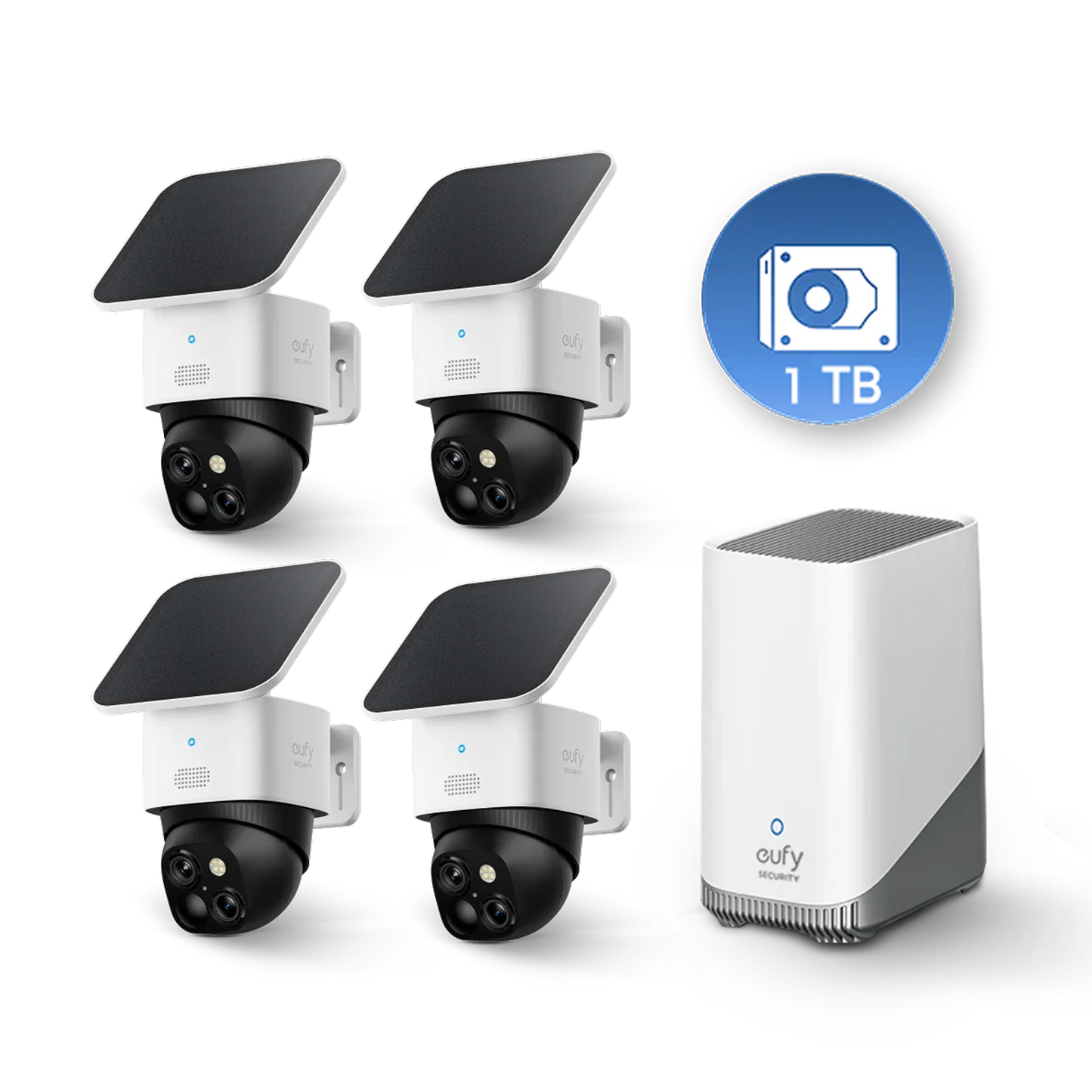 SoloCam S340 (4-Cam Pack) + HomeBase S380 + 1 TB Hard Drive