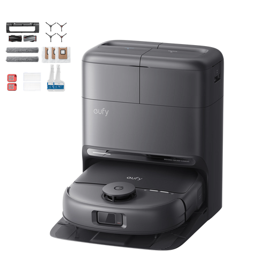 eufy Omni C28 Robot Vacuum with Half-Year Accessory Kit and Floor Cleaning Solution